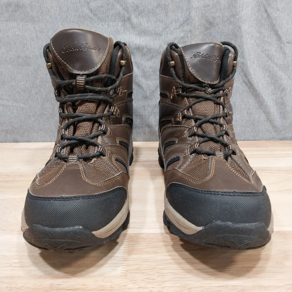 Eddie Bauer Mens Fairmont Waterproof Hiking Boots 10.5M Brown